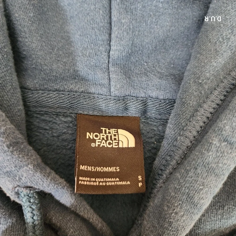 The North Face Hoodie Mens Size‎ Small Standard Fit Blue Sweatshirt Graphic Logo